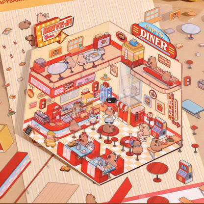 CAPYBARA'S TWO-STORY  BURGER HOUSE