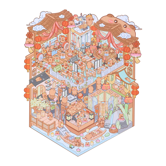 CAPYBARA'S TWO-STORY GRAND THEATER